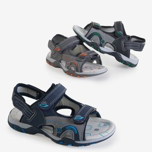 Graue Kinder-Klett-Sandalen von Rupert - Footwear