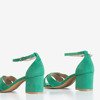 Grüne Sandalen mit niedrigen Absätzen Melbu - Footwear 1