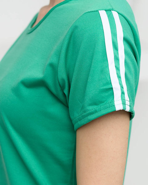 Grünes Sport-Trainingsanzug-Set für Damen - Kleidung