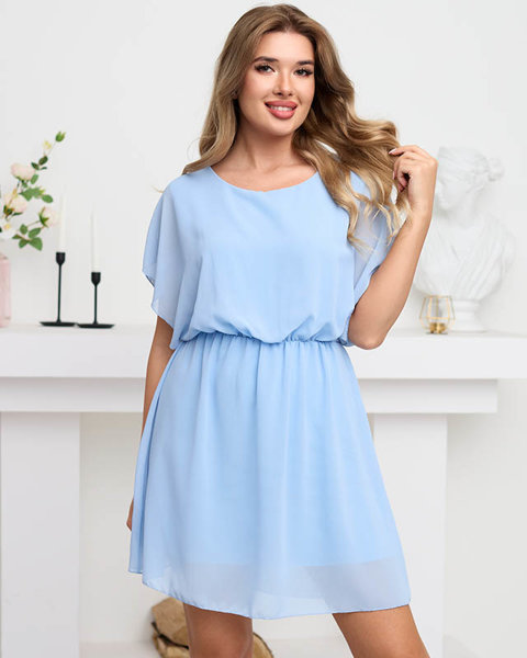 Hellblaues Damen-Minikleid - Kleidung