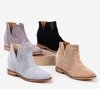 Hellbraune Stiefeletten a'la Cowboystiefel Besis - Footwear