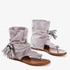 Hellgraue Flip-Flop-Sandalen mit Semara-Obermaterial - Schuhe 1