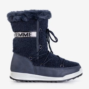 Isolierte Schneeschuhe der Damen von Columbita Marineblau - Schuhe