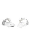 Judie Sandalen aus weißer Schlangenhaut - Schuhe
