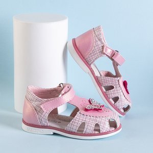 Kindersandalen in rosa Karo Monou - Schuhe