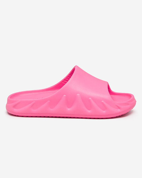 Klassische Damen-Gummihausschuhe in Neonpink Derika - Footwear
