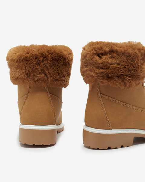 Klassische Winterstiefel für Damen in camel Tauna - Footwear