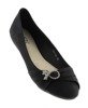 Klassische schwarze Ballerinas mit Stripoq-Dekoration - Schuhe