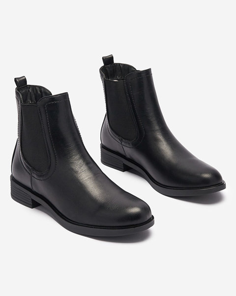 Klassische schwarze Chelsea-Stiefel - Schuhe