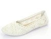 Klassische weiße Ballerinas Adorina - Schuhe