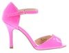 Lackierte Sandalen in der Farbe Guisera neon pink - Schuhe