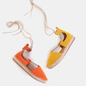 Lasoria Damen orange gebundene Espadrilles - Schuhe