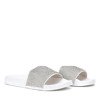 Lunea Flip-Flops aus weißem Zirkonia - Schuhe 1