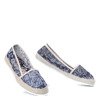 Marineblaue Blumen-Espadrilles Lyuba - Schuhe