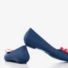 Marineblaue Gummimelisse für Frauen an einem versteckten Keilabsatz Rasilia - Footwear
