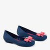 Marineblaue Gummimelisse für Frauen an einem versteckten Keilabsatz Rasilia - Footwear