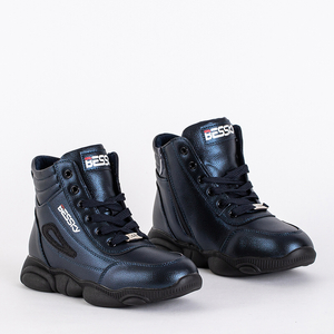 Marineblaue Sportstiefel für Mädchen Umisoko - Schuhe
