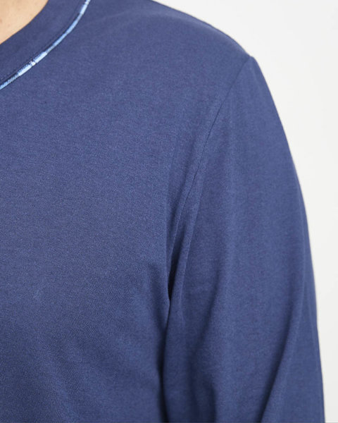 Marineblauer Schlafanzug für Männer - Kleidung