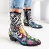 Mehrfarbige Damen-Cowboystiefel mit Verzierungen Ciarra - Schuhe