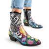 Mehrfarbige Damen-Cowboystiefel mit Verzierungen Ciarra - Schuhe