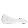 Milayas weiße Schuhe mit Keilabsatz - Schuhe