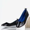 Miracle dunkelblau lackierte Damenballerinas - Schuhe