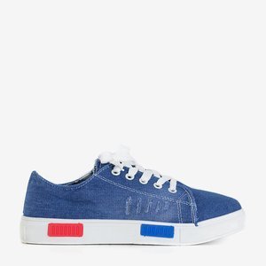 Motia Navy Blue Denim Damen Sneakers - Schuhe