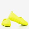Neongelbe Slip-On-Sneakers für Damen. Colourful - Footwear