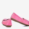 Neonrosa Damenhalbschuhe mit Zirkonia Cyliua - Schuhe 1