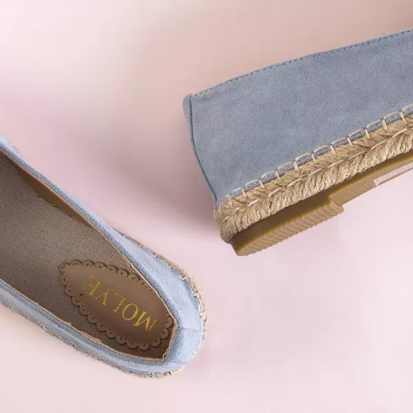 OUTLET Blaue Damen-Espadrilles mit Lucila-Ornamenten - Schuhe