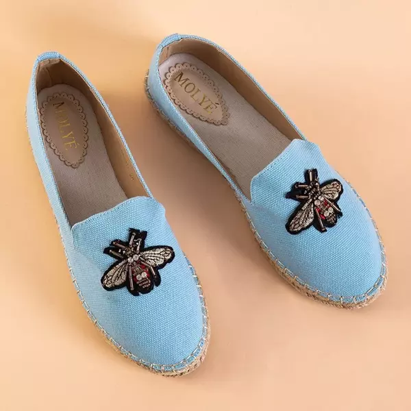 OUTLET Blaue Damen-Espadrilles mit Placida-Aufnäher - Schuhe