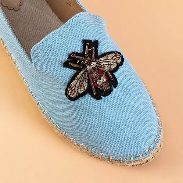 OUTLET Blaue Damen-Espadrilles mit Placida-Aufnäher - Schuhe