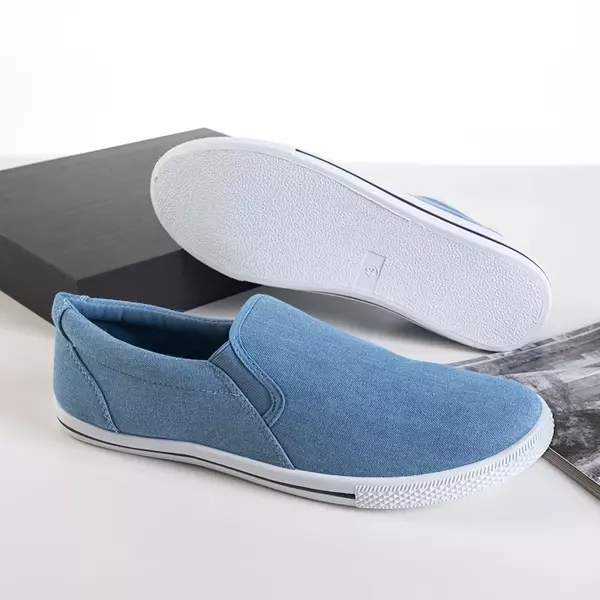 OUTLET Blaue Jeanssneaker für Herren schlüpfen über Orian - Footwear