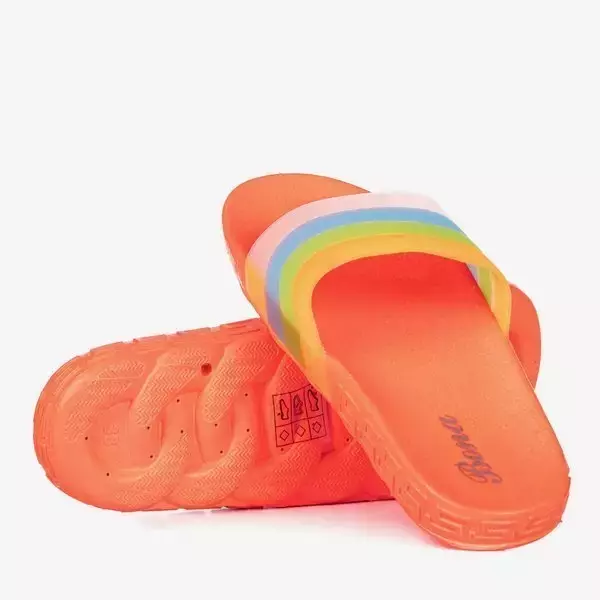 OUTLET Florinda-Hausschuhe für Damen in Neon-Orange - Schuhe