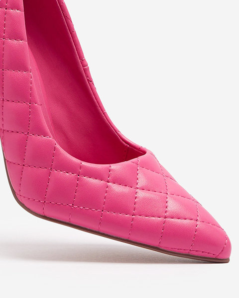 OUTLET Fuchsia Damen-Stiletto-Pumps mit Prägung Torosa- Footwear