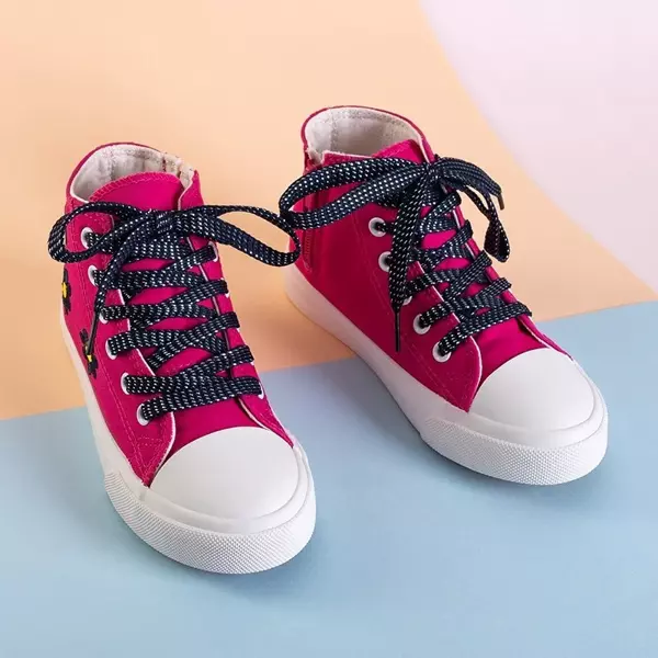 OUTLET Fuchsia High-Top-Sneakers für Kinder Famot - Footwear