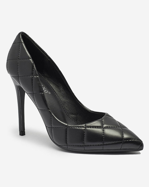 OUTLET Gesteppte Damenpumps in schwarzer Farbe Duclisa- Footwear