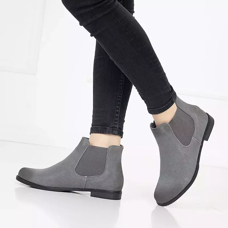 OUTLET Graue Reiniso-Slipper für Damen - Schuhe