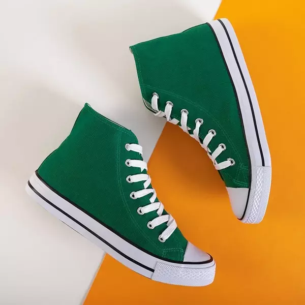 OUTLET Grüne hohe Sneakers für Herren Mishay - Schuhe