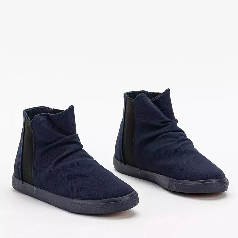 OUTLET Marineblaue High-Top-Sportschuhe für Damen Riren - Schuhe