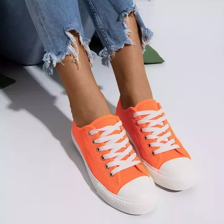 OUTLET Neon-Orange Damen-Sneaker Vatoa - Schuhe