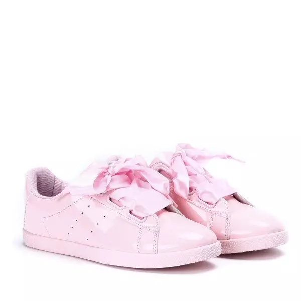 OUTLET Pinke, lackierte Sneaker mit Sonntagsband - Schuhe