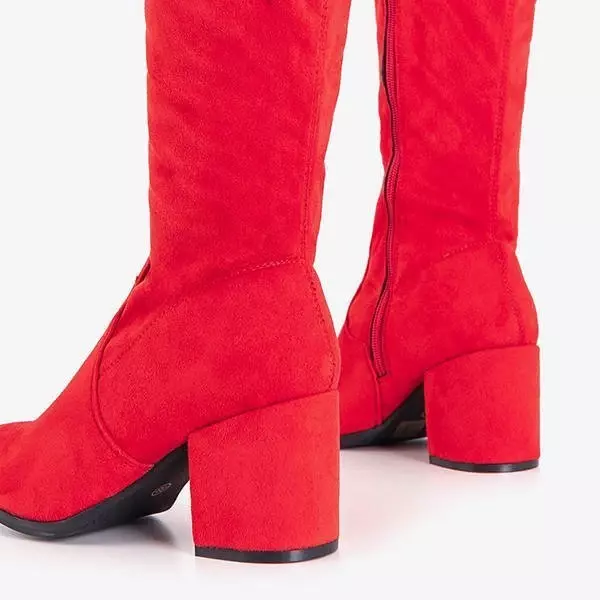 OUTLET Rote Caprio Overknee-Stiefel für Damen - Schuhe