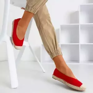 OUTLET Rote Damen-Espadrilles Lalina - Schuhe
