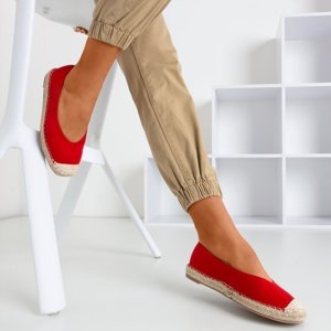 OUTLET Rote Damen-Espadrilles Lalina - Schuhe