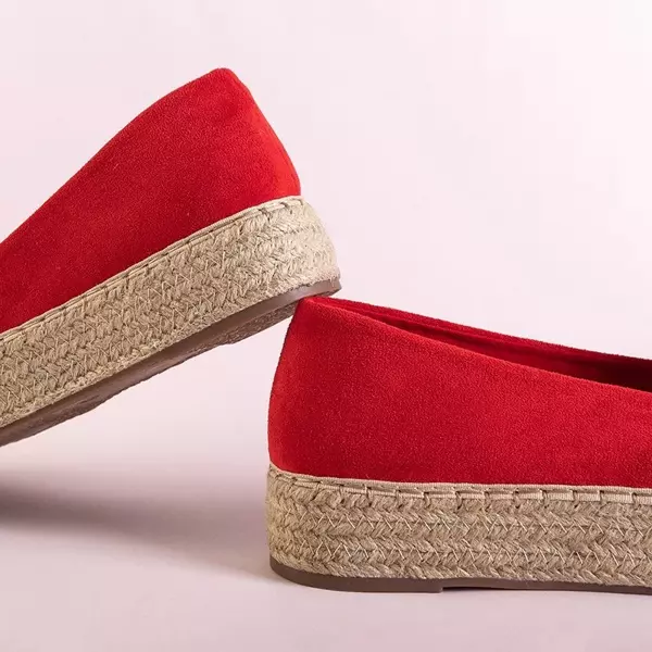 OUTLET Rote Damen-Espadrilles mit Fenenna-Kristallen - Schuhe