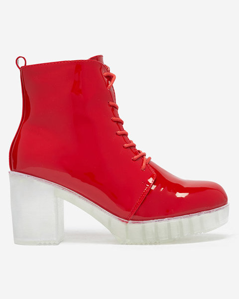 OUTLET Rote Damen Stöckelschuhe aus Lackleder Idika - Footwear