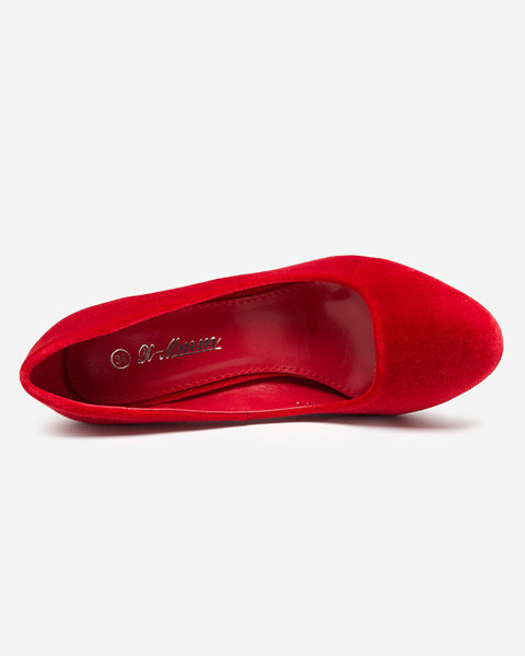 OUTLET Rote Damenpumps auf der Scultu-Post - Schuhe