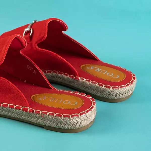 OUTLET Rote Masena Hausschuhe für Damen - Schuhe