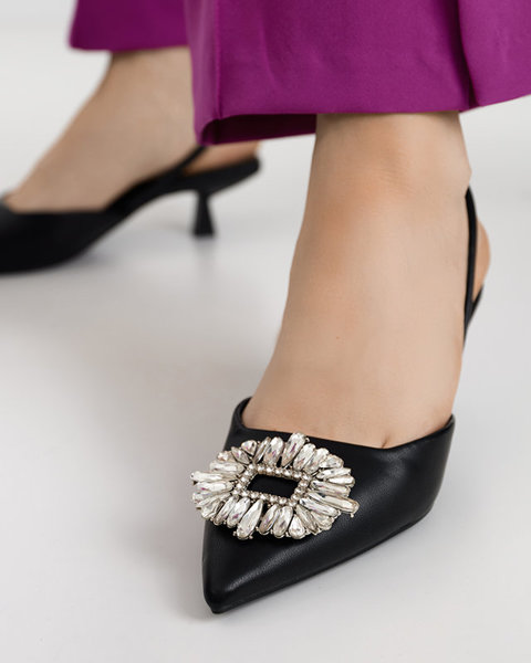 OUTLET Schwarze Arga-Schuhe mit hohem Absatz für Damen - Schuhe